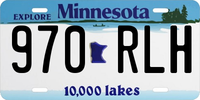 MN license plate 970RLH