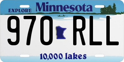 MN license plate 970RLL
