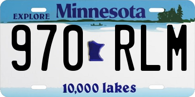 MN license plate 970RLM