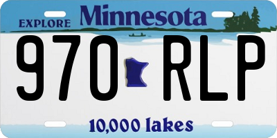 MN license plate 970RLP