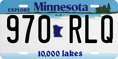 MN license plate 970RLQ