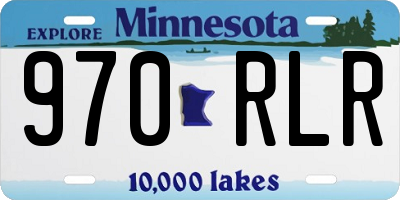 MN license plate 970RLR