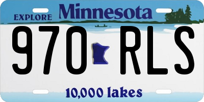 MN license plate 970RLS