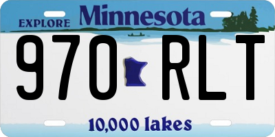 MN license plate 970RLT