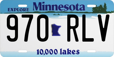 MN license plate 970RLV