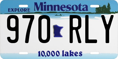 MN license plate 970RLY