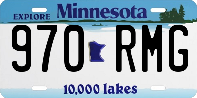 MN license plate 970RMG