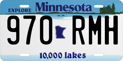 MN license plate 970RMH