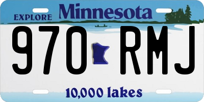 MN license plate 970RMJ