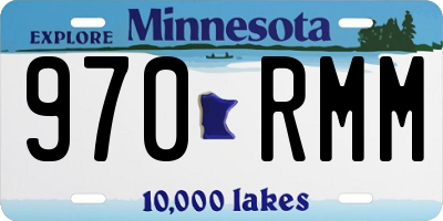 MN license plate 970RMM