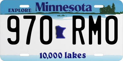 MN license plate 970RMO