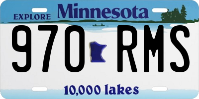 MN license plate 970RMS