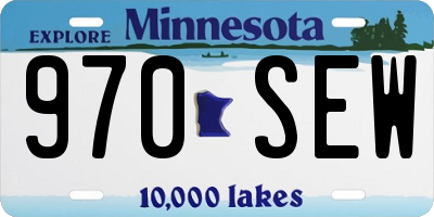 MN license plate 970SEW