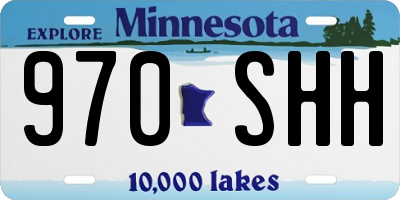 MN license plate 970SHH