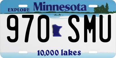 MN license plate 970SMU