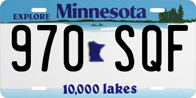 MN license plate 970SQF