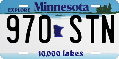 MN license plate 970STN