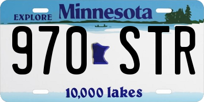 MN license plate 970STR