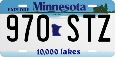 MN license plate 970STZ