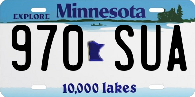 MN license plate 970SUA