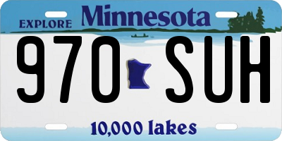 MN license plate 970SUH
