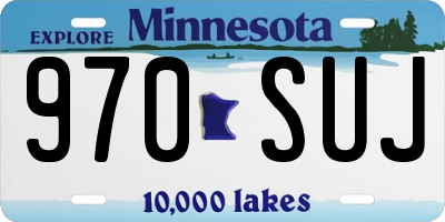 MN license plate 970SUJ