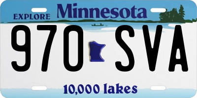 MN license plate 970SVA