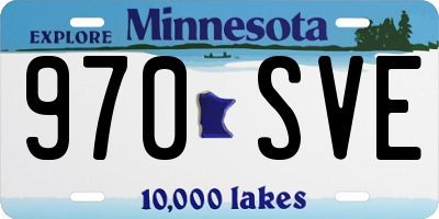 MN license plate 970SVE