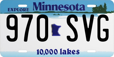 MN license plate 970SVG