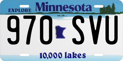 MN license plate 970SVU