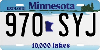 MN license plate 970SYJ