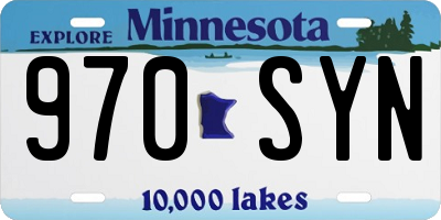 MN license plate 970SYN