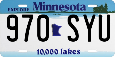 MN license plate 970SYU