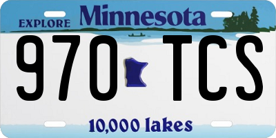 MN license plate 970TCS