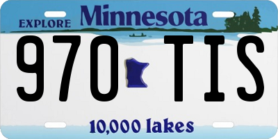 MN license plate 970TIS