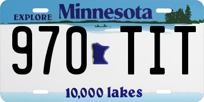 MN license plate 970TIT