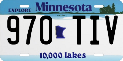 MN license plate 970TIV