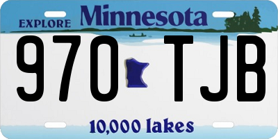MN license plate 970TJB