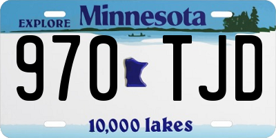 MN license plate 970TJD