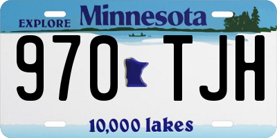 MN license plate 970TJH
