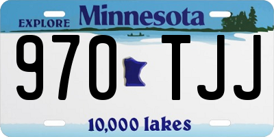 MN license plate 970TJJ