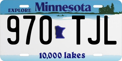 MN license plate 970TJL
