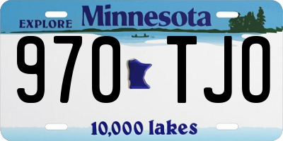 MN license plate 970TJO