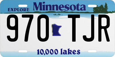 MN license plate 970TJR