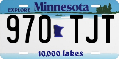 MN license plate 970TJT
