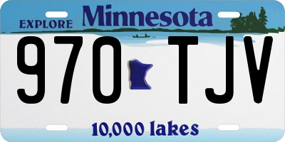 MN license plate 970TJV