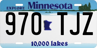 MN license plate 970TJZ