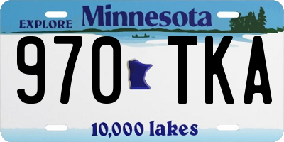 MN license plate 970TKA