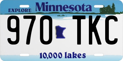 MN license plate 970TKC