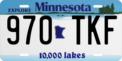 MN license plate 970TKF